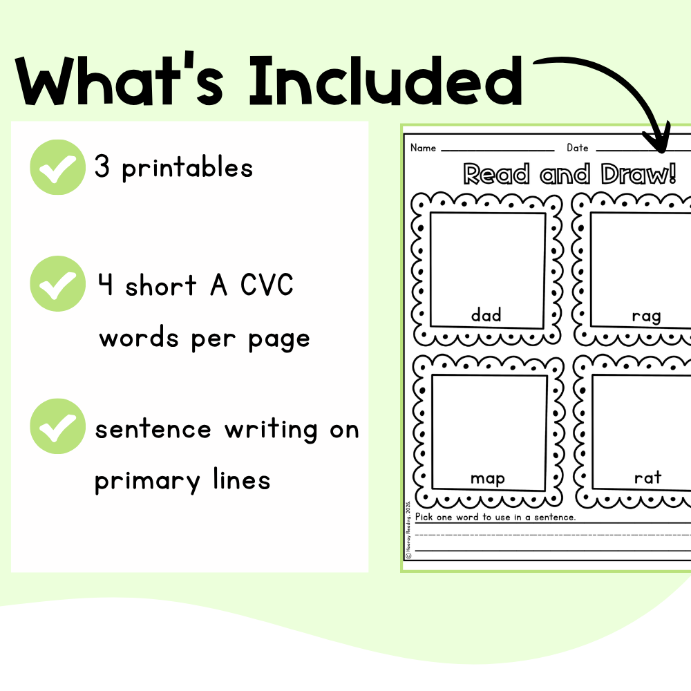 Short A Read and Draw