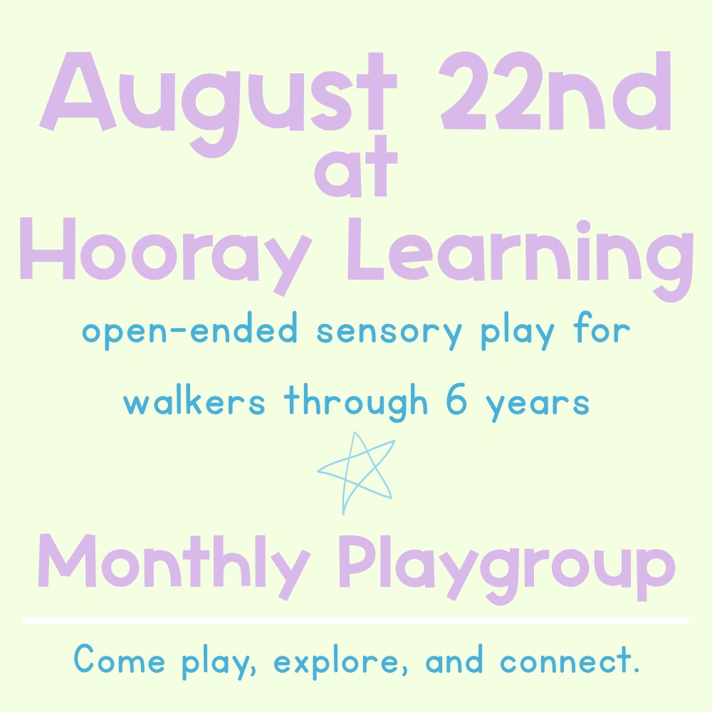 August 22nd Playgroup