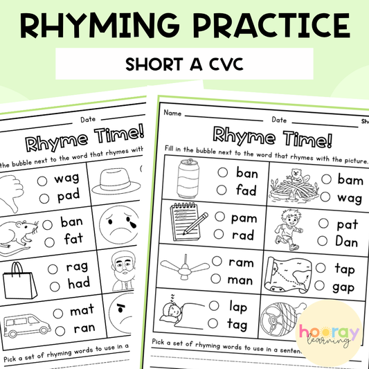 Short A Rhyming