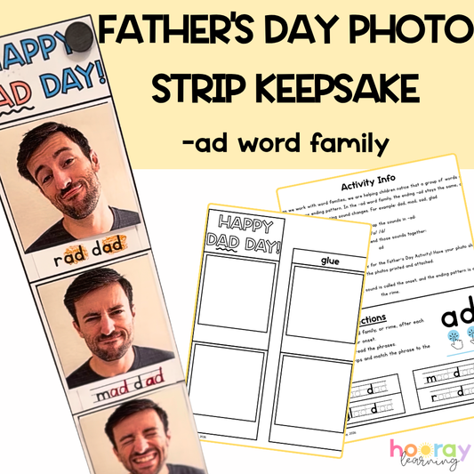 Father's Day Phonics & Keepsake (-ad Word Family)