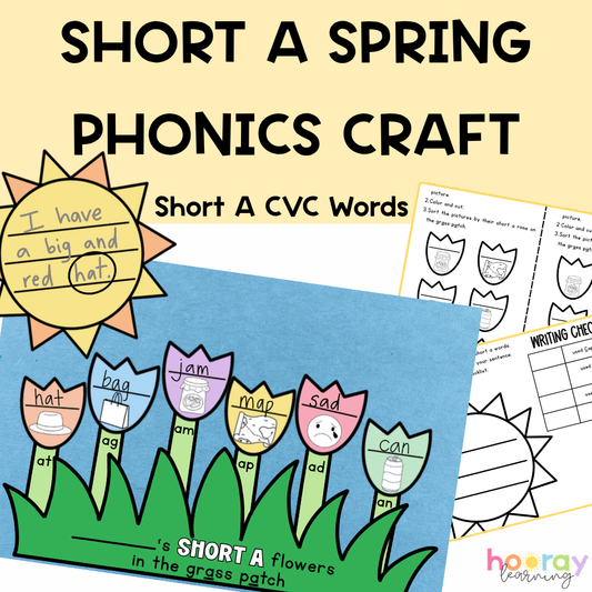 Short A Spring Phonics Craft