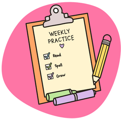 reading & spelling weekly practice
